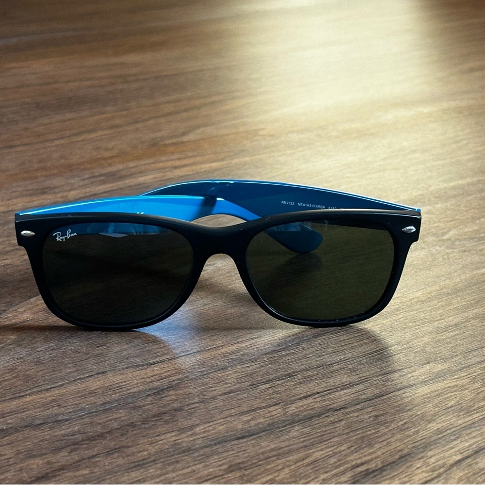 Blue and Purple Ray-Ban “New Wayfarer” Sunglasses